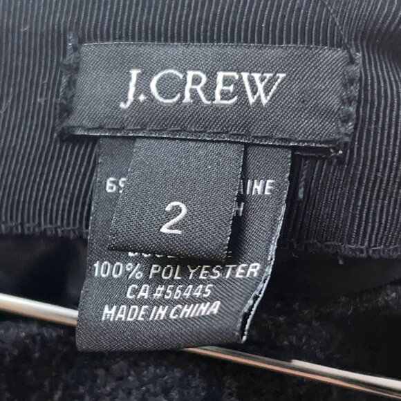 J.Crew Dark Grey Wool Blend Mini Skirt Capsule Timeless Essential Sz 2 Women's - Picture 7 of 9